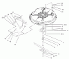 Toro 71209 (13-32XLE) - 13-32XLE Lawn Tractor, 2003 (230000001-230999999) Pièces détachées 32IN DECK COMPONENT ASEMBLY