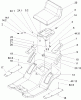 Toro 71209 (XL 320) - XL 320 Lawn Tractor, 2005 (250000001-250005000) Pièces détachées REAR BODY AND SEAT ASSEMBLY