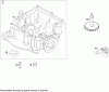 Toro 71209 (XL 320) - XL 320 Lawn Tractor, 2006 (260000001-260999999) Listas de piezas de repuesto y dibujos CRANKCASE ASSEMBLY BRIGGS AND STRATTON 21A907-0169-E1