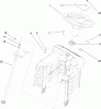 Toro 71209 (XL 320) - XL 320 Lawn Tractor, 2006 (260000001-260999999) Listas de piezas de repuesto y dibujos FIXED STEERING ASSEMBLY