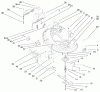 Toro 71241 (16-38HXLE) - 16-38HXLE Lawn Tractor, 2000 (200000001-200999999) Listas de piezas de repuesto y dibujos 38" DECK COMPONENTS ASSEMBLY