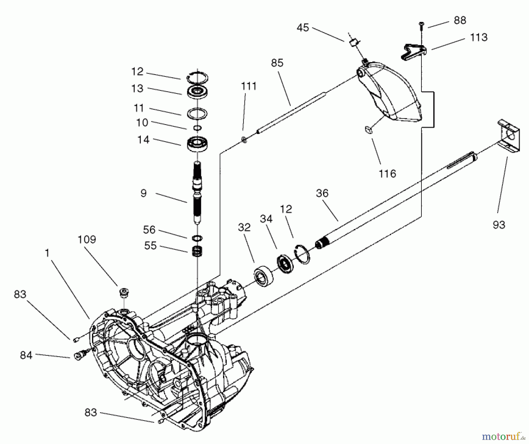  Toro Neu Mowers, Lawn & Garden Tractor Seite 1 71228 (17-44HXL) - Toro 17-44HXL Lawn Tractor, 2002 (220000001-220010000) AXLE ASSEMBLY