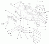 Toro 71228 (17-44HXL) - 17-44HXL Lawn Tractor, 2002 (220000001-220010000) Pièces détachées DECK, SPINDLE AND BLADE ASSEMBLY