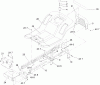 Toro 71228 (17-44HXL) - 17-44HXL Lawn Tractor, 2003 (230000001-230999999) Pièces détachées FRAME AND BODY ASSEMBLY