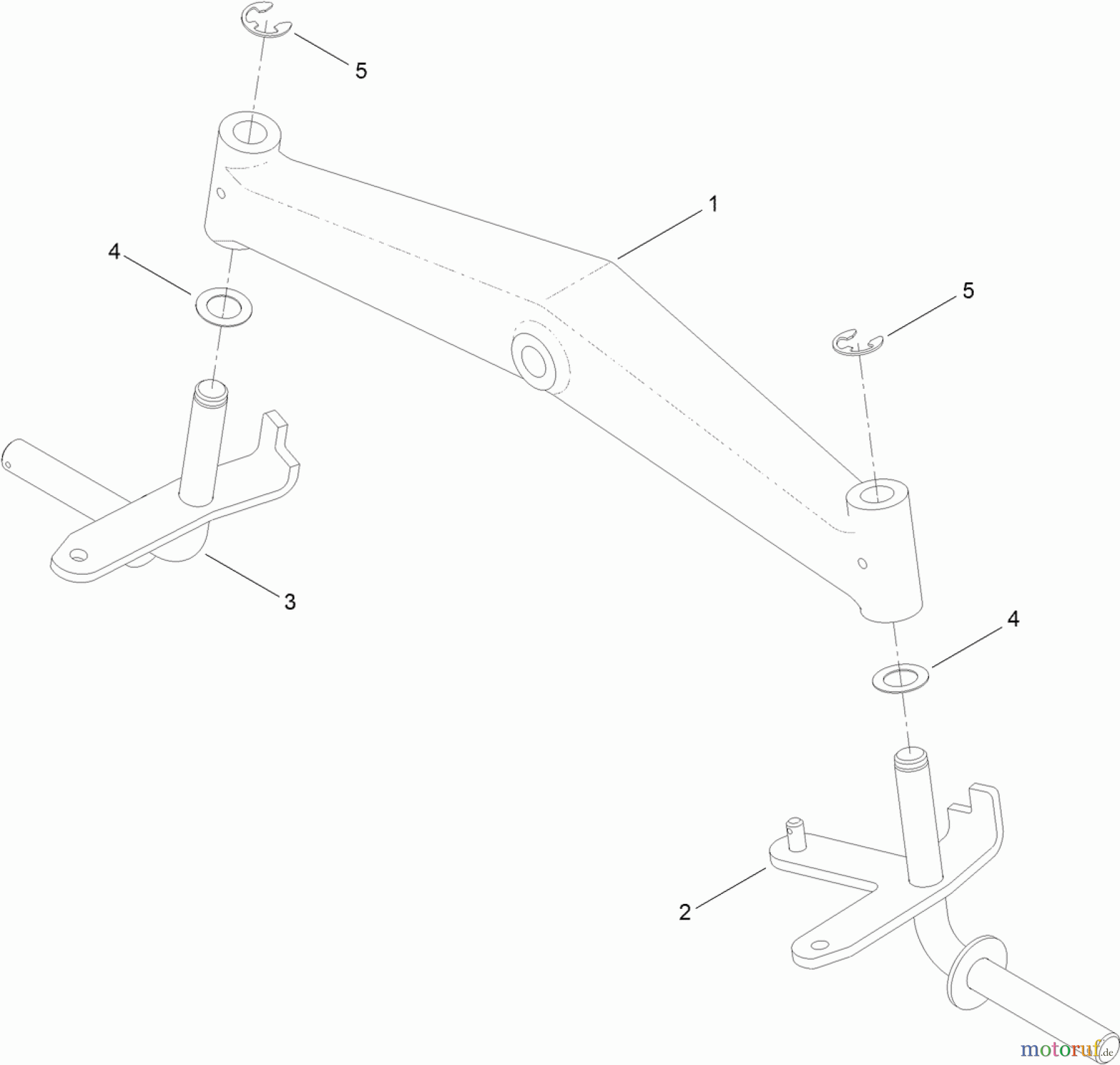  Toro Neu Mowers, Lawn & Garden Tractor Seite 1 71254 (XLS 380) - Toro XLS 380 Lawn Tractor, 2011 (311000001-311999999) FRONT AXLE ASSEMBLY