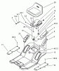 Toro 71283 (17-44HXLE) - 17-44HXLE Lawn Tractor, 2003 (230000001-230999999) Pièces détachées REAR BODY AND SEAT ASSEMBLY