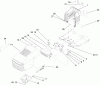 Toro 71286 (XL 440H) - XL 440H Lawn Tractor, 2007 (270000001-270999999) Pièces détachées HOOD AND TOWER ASSEMBLY