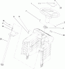 Toro 71428 (XL 380H) - XL 380H Lawn Tractor, 2005 (250000001-250999999) Pièces détachées FIXED STEERING ASSEMBLY