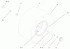 Toro 71428 (XL 380H) - XL 380H Lawn Tractor, 2005 (250000001-250999999) Pièces détachées REAR WHEEL AND TIRE ASSEMBLY