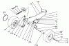 Toro 72103 (268-H) - 268-H Yard Tractor, 1994 (4900001-4999999) Pièces détachées FRONT AXLE