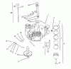 Toro 72042 (264-6) - 264-6 Yard Tractor, 1995 (5900001-5900796) Listas de piezas de repuesto y dibujos CRANKCASE (KOHLER ENGINE CV14S-PS1472) #2