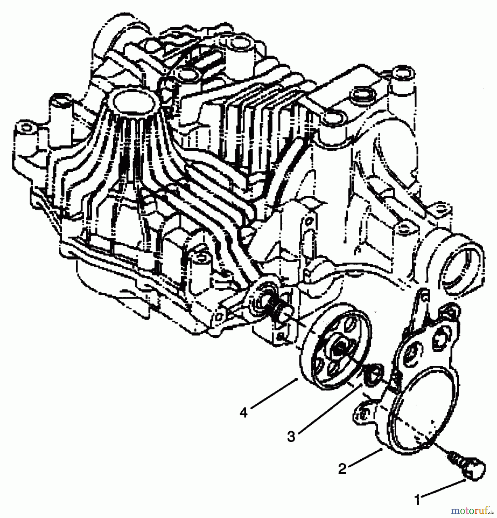  Toro Neu Mowers, Lawn & Garden Tractor Seite 1 72103 (268-H) - Toro 268-H Yard Tractor, 1995 (5900601-5999999) BRAKE