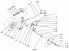 Toro 72103 (268-H) - 268-H Yard Tractor, 1995 (5900601-5999999) Listas de piezas de repuesto y dibujos FRONT AXLE