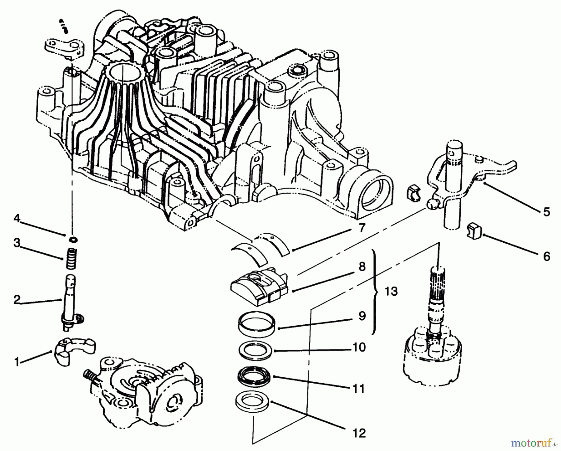  Toro Neu Mowers, Lawn & Garden Tractor Seite 1 72043 (264-H) - Toro 264-H Yard Tractor, 1995 (5901476-5999999) RANGE SHIFT