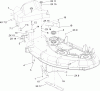 Toro 79162 - 44" Vac-Bagger, TimeCutter Z Riding Mowers, 2004 (240000001-240999999) Listas de piezas de repuesto y dibujos DECK COMPONENT ASSEMBLY