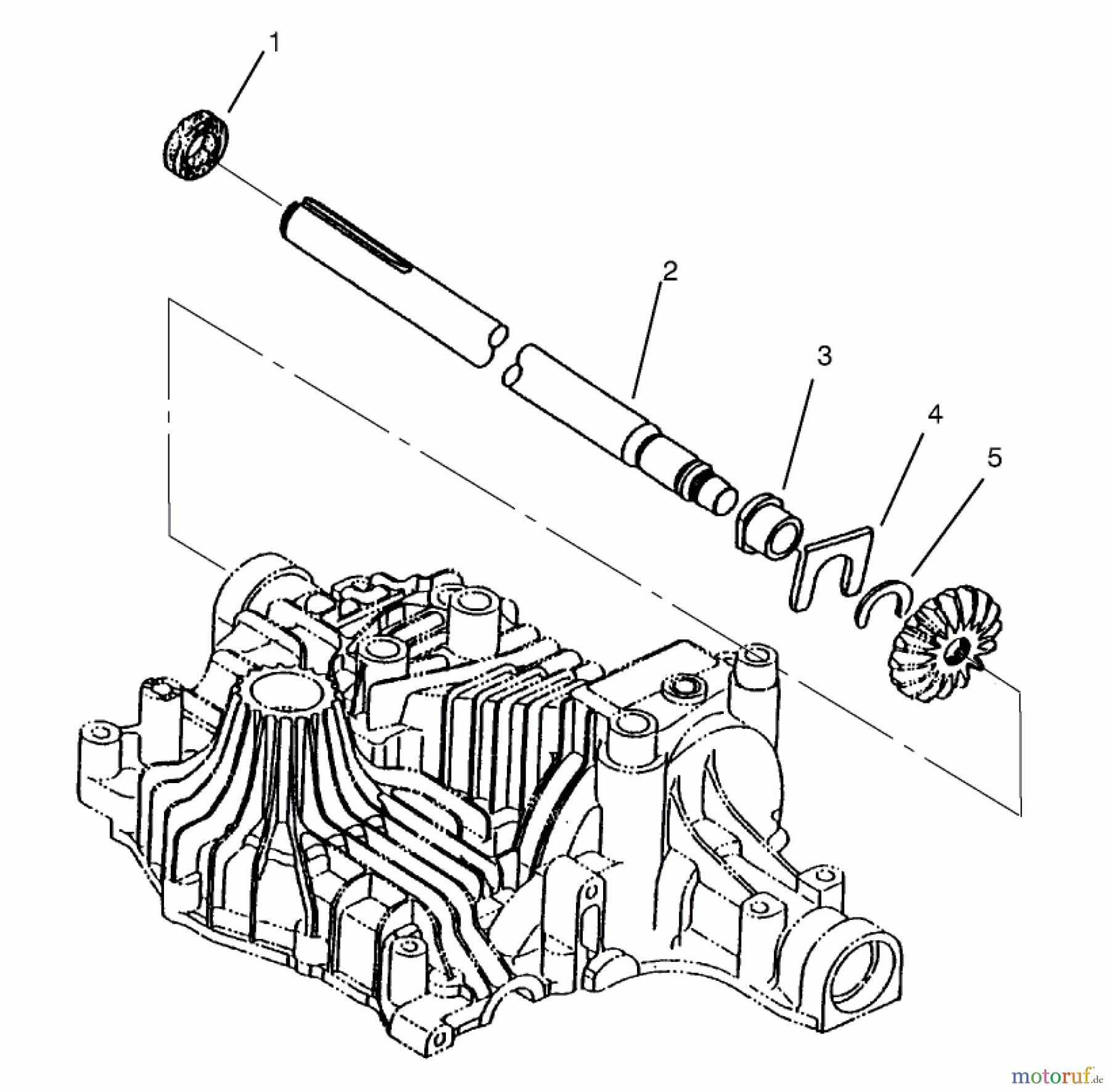  Toro Neu Mowers, Lawn & Garden Tractor Seite 1 72064 (265-H) - Toro 265-H Lawn and Garden Tractor, 1998 (8900600-8999999) AXLE SHAFT