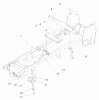 Toro 72049 (265-6) - 265-6 Lawn and Garden Tractor, 2000 (200000001-200999999) Pièces détachées FRAME ASSEMBLY