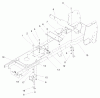 Toro 72050 (265-H) - 265-H Lawn and Garden Tractor, 2000 (200000001-200999999) Listas de piezas de repuesto y dibujos FRAME ASSEMBLY