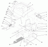 Toro 72052 (266-H) - 266-H Lawn and Garden Tractor, 2001 (210000001-210999999) Listas de piezas de repuesto y dibujos FENDER AND FOOTRESTS ASSEMBLY