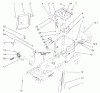 Toro 72072 (266-HE) - 266-HE Lawn and Garden Tractor, 2001 (210000001-210999999) Listas de piezas de repuesto y dibujos HOODSTAND AND FIREWALL ASSEMBLY