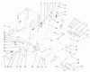 Toro 72052 (266-H) - 266-H Lawn and Garden Tractor, 2001 (210000001-210999999) Listas de piezas de repuesto y dibujos LIFT LEVER ARM AND HEIGHT-OF-CUT ASSEMBLY
