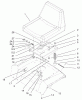 Toro 72052 (266-H) - 266-H Lawn and Garden Tractor, 2001 (210000001-210999999) Listas de piezas de repuesto y dibujos SEAT ASSEMBLY