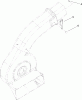 Toro 79166 - 48" Vac-Bagger, TimeCutter Z Riding Mowers, 2005 (250000001-250999999) Listas de piezas de repuesto y dibujos BLOWER HOUSING AND TUBE ASSEMBLY NO. 108-9565