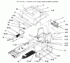Toro 72085 (267-H) - 267-H Lawn and Garden Tractor, 1996 (6900001-6999999) Listas de piezas de repuesto y dibujos FENDER AND FOOTREST