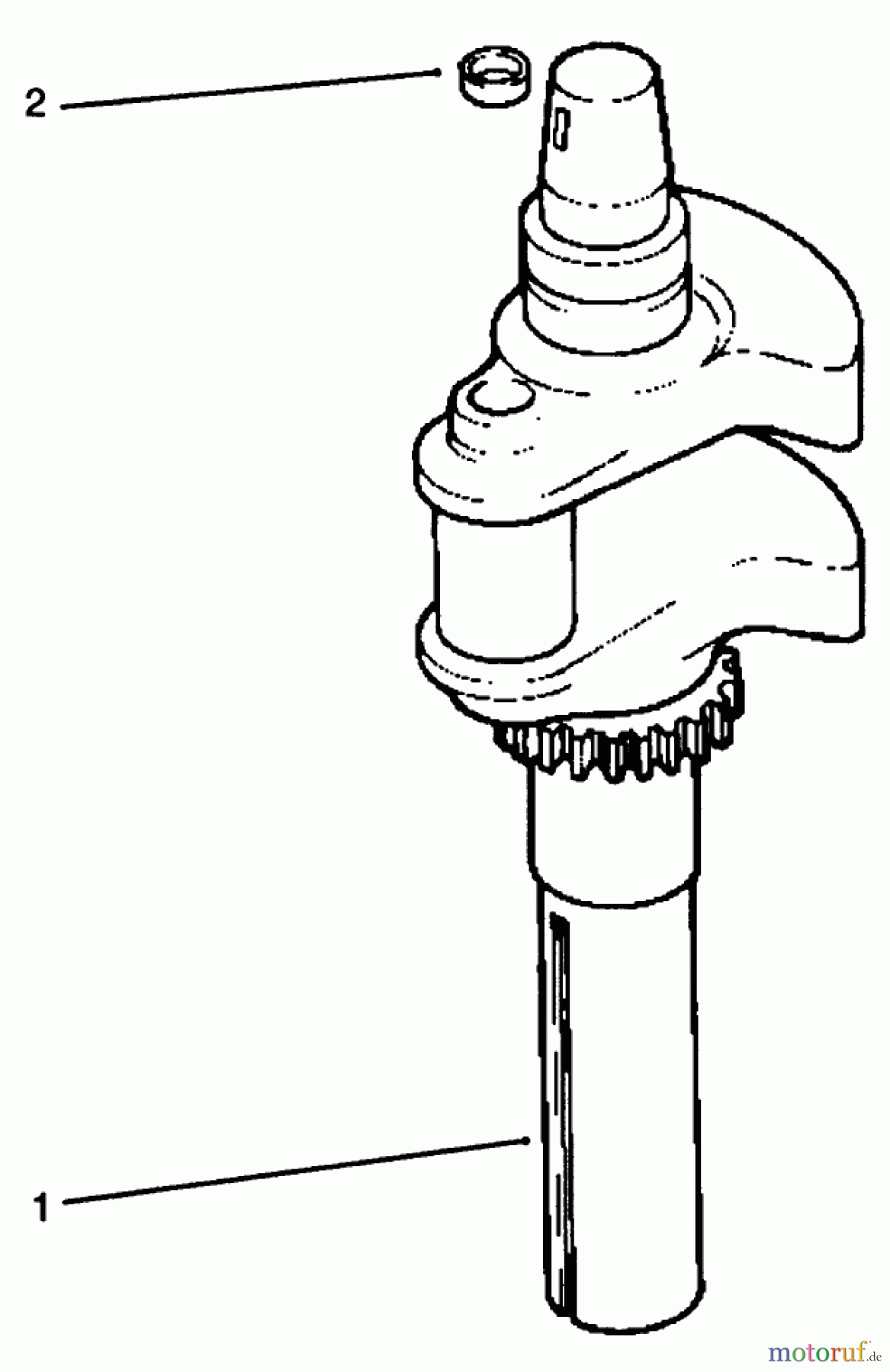 Toro Neu Mowers, Lawn & Garden Tractor Seite 1 72102 (269-H) - Toro 269-H Lawn and Garden Tractor, 1996 (6900001-6999999) CRANKSHAFT