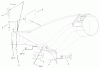 Toro 79214 - 42" Twin Bagger, TimeCutter Z Riding Mowers, 2005 (250000001-250999999) Listas de piezas de repuesto y dibujos CHUTE ASSEMBLY #2