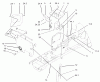 Toro 72201 (417XT) - 417XT Garden Tractor, 2003 (230000001-230999999) Listas de piezas de repuesto y dibujos HOODSTAND AND FIREWALL ASSEMBLY