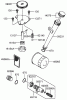 Toro 72201 (417XT) - 417XT Garden Tractor, 2004 (240000001-240999999) Pièces détachées LUBRICATION EQUIPMENT ASSEMBLY KAWAKAKI FH541V-BS04