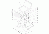 Toro 72201 (417XT) - 417XT Garden Tractor, 2004 (240000001-240999999) Pièces détachées SEAT ASSEMBLY