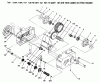 Toro 73363 (312-8) - 312-8 Garden Tractor, 1996 (6900001-6999999) Pièces détachées TRANSMISSION 8-SPEED 4 PINION #2
