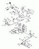 Toro 73380 (312-8) - 312-8 Garden Tractor, 1993 (3900001-3999999) Pièces détachées CLUTCH, BRAKE AND SPEED CONTROL LINKAGE