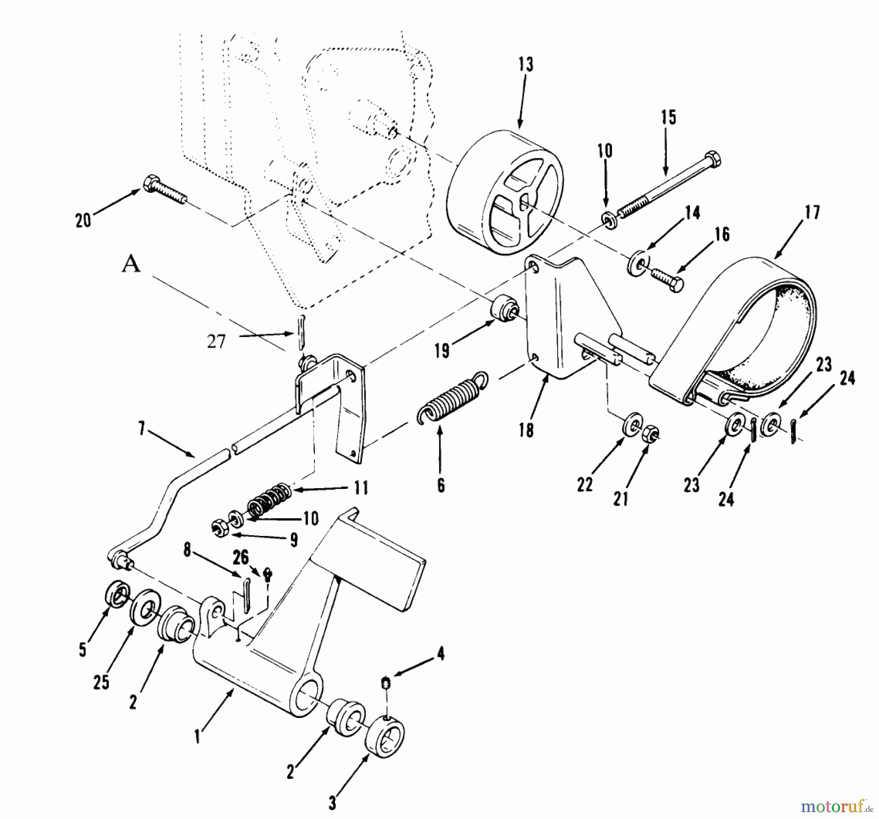  Toro Neu Mowers, Lawn & Garden Tractor Seite 1 73401 (314-H) - Toro 314-H Garden Tractor, 1994 (4900001-4999999) CLUTCH, BRAKE AND SPEED CONTROL LINKAGE