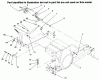 Toro 73422 (416-8) - 416-8 Garden Tractor, 1996 (6900001-6999999) Pièces détachées BRAKE