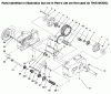 Toro 73422 (416-8) - 416-8 Garden Tractor, 1996 (6900001-6999999) Pièces détachées TRANSMISSION 8-SPEED 8 PINION #2