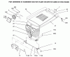 Toro 73423 (416-H) - 416-H Garden Tractor, 1996 (6900001-6999999) Pièces détachées HOOD AND GRILLE