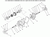 Toro 73423 (416-H) - 416-H Garden Tractor, 1996 (6900001-6999999) Listas de piezas de repuesto y dibujos HYDROSTATIC TRANSMISSION #1