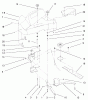 Toro 79305 - 44" Vacuum Bagger, 1998 (8900001-8999999) Pièces détachées DECK COMPONENTS ASSEMBLY