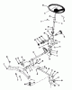 Toro 73501 (520-H) - 520-H Garden Tractor, 1993 (39000001-39999999) Pièces détachées FRONT AXLE AND STEERING