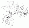 Toro 73501 (520-H) - 520-H Garden Tractor, 1996 (69000001-69999999) Listas de piezas de repuesto y dibujos CLUTCH, BRAKE AND SPEED CONTROL LINKAGE