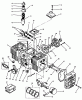 Toro 73501 (520-H) - 520-H Garden Tractor, 1996 (69000001-69999999) Listas de piezas de repuesto y dibujos ENGINE CYLINDER BLOCK