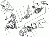 Toro 73501 (520-H) - 520-H Garden Tractor, 1996 (69000001-69999999) Listas de piezas de repuesto y dibujos STARTER