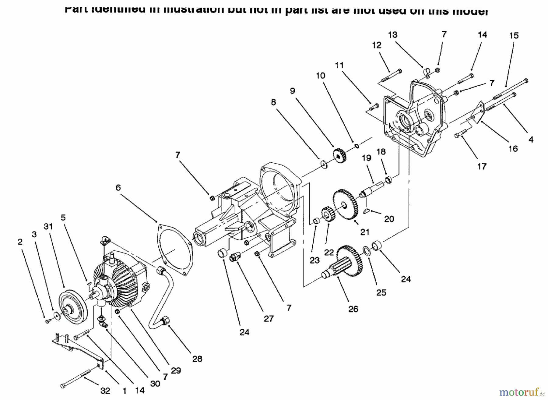  Toro Neu Mowers, Lawn & Garden Tractor Seite 1 73502 (520-H) - Toro 520-H Garden Tractor, 1996 (6900001-6999999) HYDROSTATIC TRANSMISSION #2