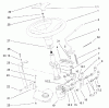 Toro 73561 (550) - 550 Garden Tractor, 2005 (250000001-250999999) Pièces détachées POWER STEERING AND TILT ASSEMBLY