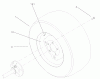 Toro 73561 (550) - 550 Garden Tractor, 2005 (250000001-250999999) Pièces détachées WHEEL ASSEMBLY