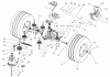 Toro 74570 (170-DH) - 170-DH Lawn Tractor, 2001 (210000001-210999999) Pièces détachées TRANSMISSION DRIVE ASSEMBLY
