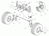 Toro 74570 (170-DH) - 170-DH Lawn Tractor, 2002 (220000001-220999999) Pièces détachées FRONT AXLE ASSEMBLY